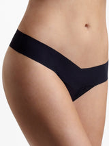 Hanky Panky Thong Black / XS Breathe Natural Rise Thong