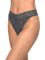 Hanky Panky Thong Granite / One Size Signature Lace Original Rise Thong