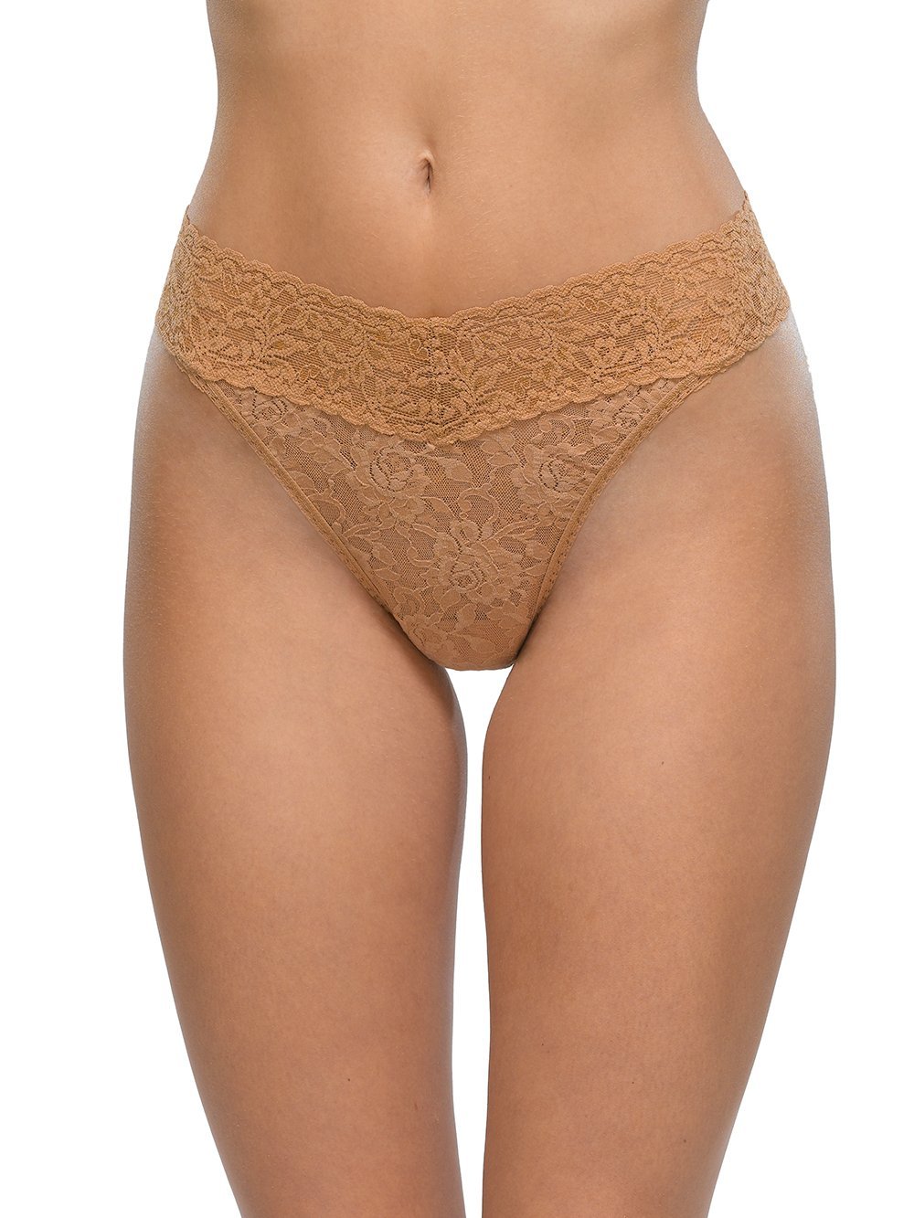 Hanky Panky Thong Sun Tan / One Size Signature Lace Original Rise Thong