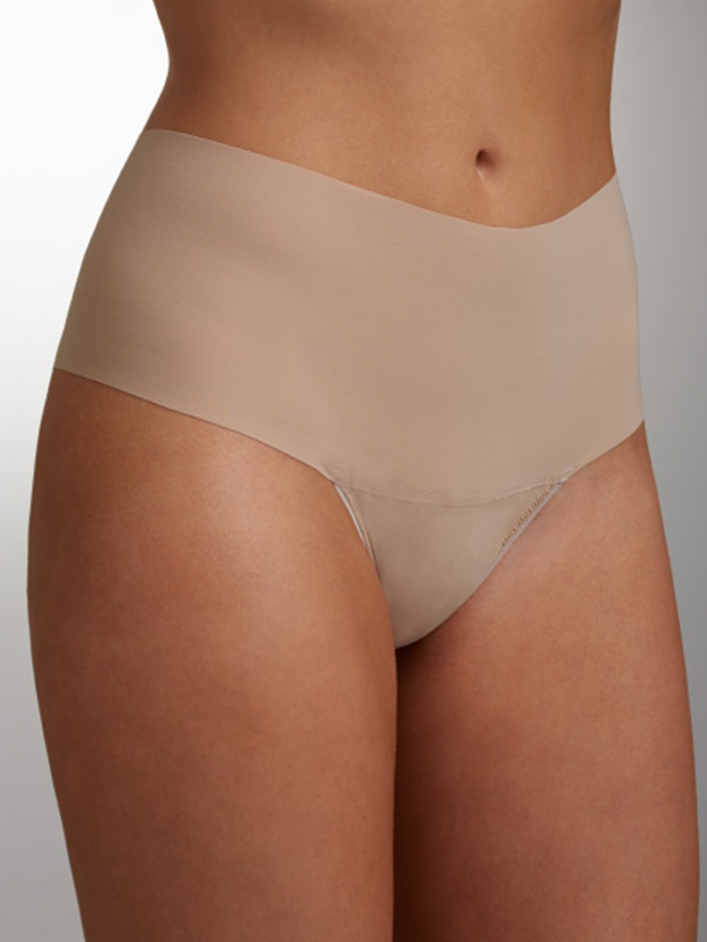 Hanky Panky Thong Taupe / S Breathe Hi-Rise Thong