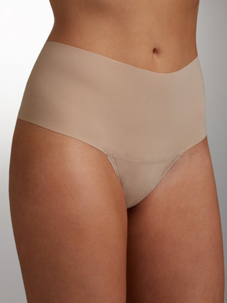 Hanky Panky Thong Taupe / S Breathe Hi-Rise Thong