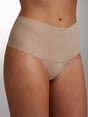 Hanky Panky Thong Taupe / S Breathe Hi-Rise Thong