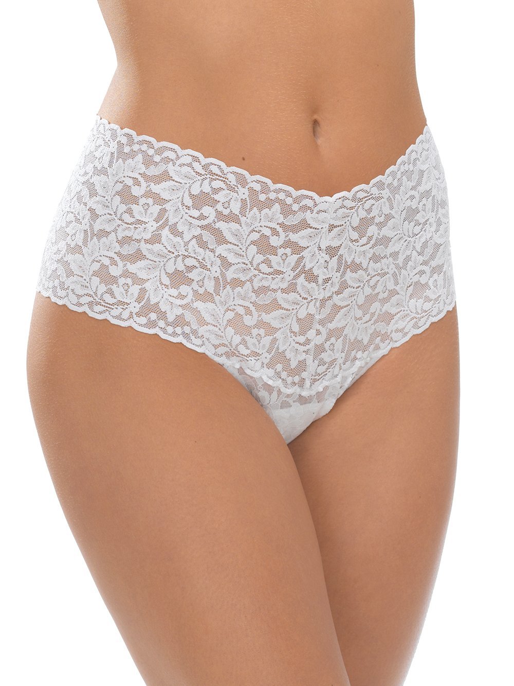 Hanky Panky Thong White / One Size Retro Lace Thong