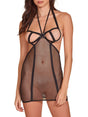 Hauty Chemise Black / O/S Peek-A-Boo Chemise