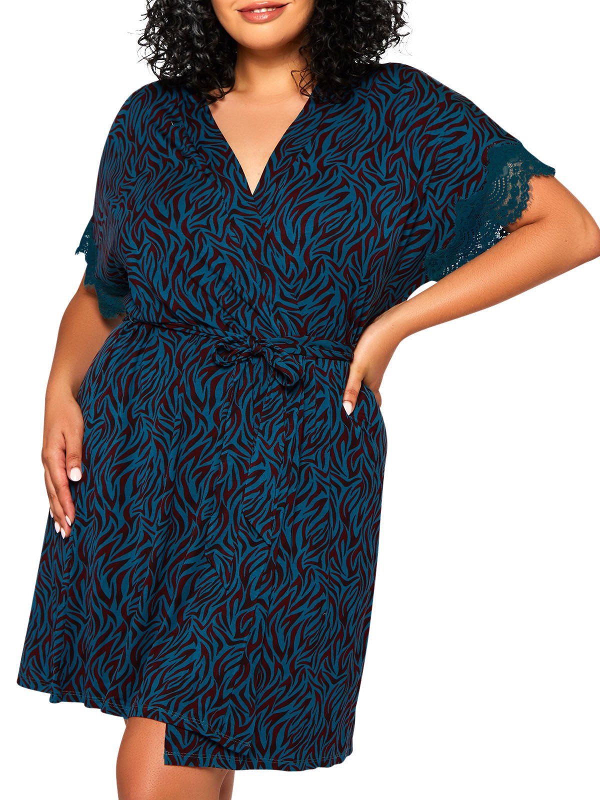 iCollection Adela Plus Size Robe