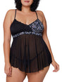 iCollection Babydoll Lingerie Hollyn Plus Size Babydoll