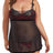 iCollection Babydoll Lingerie Plus Size Mesh Underwire Babydoll G String