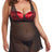 iCollection Babydoll Lingerie Plus Size Plus Size Mesh Babydoll G String Set