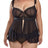 iCollection Babydoll Women's Terri Plus Size Babydoll Lingerie