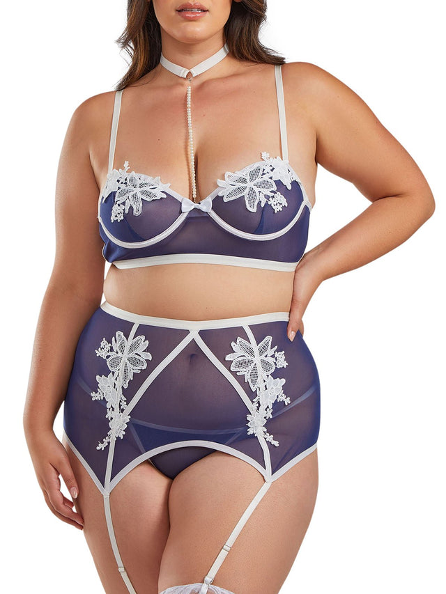 iCollection Bra and Panty Sets Alessandra Plus Size Bra Set