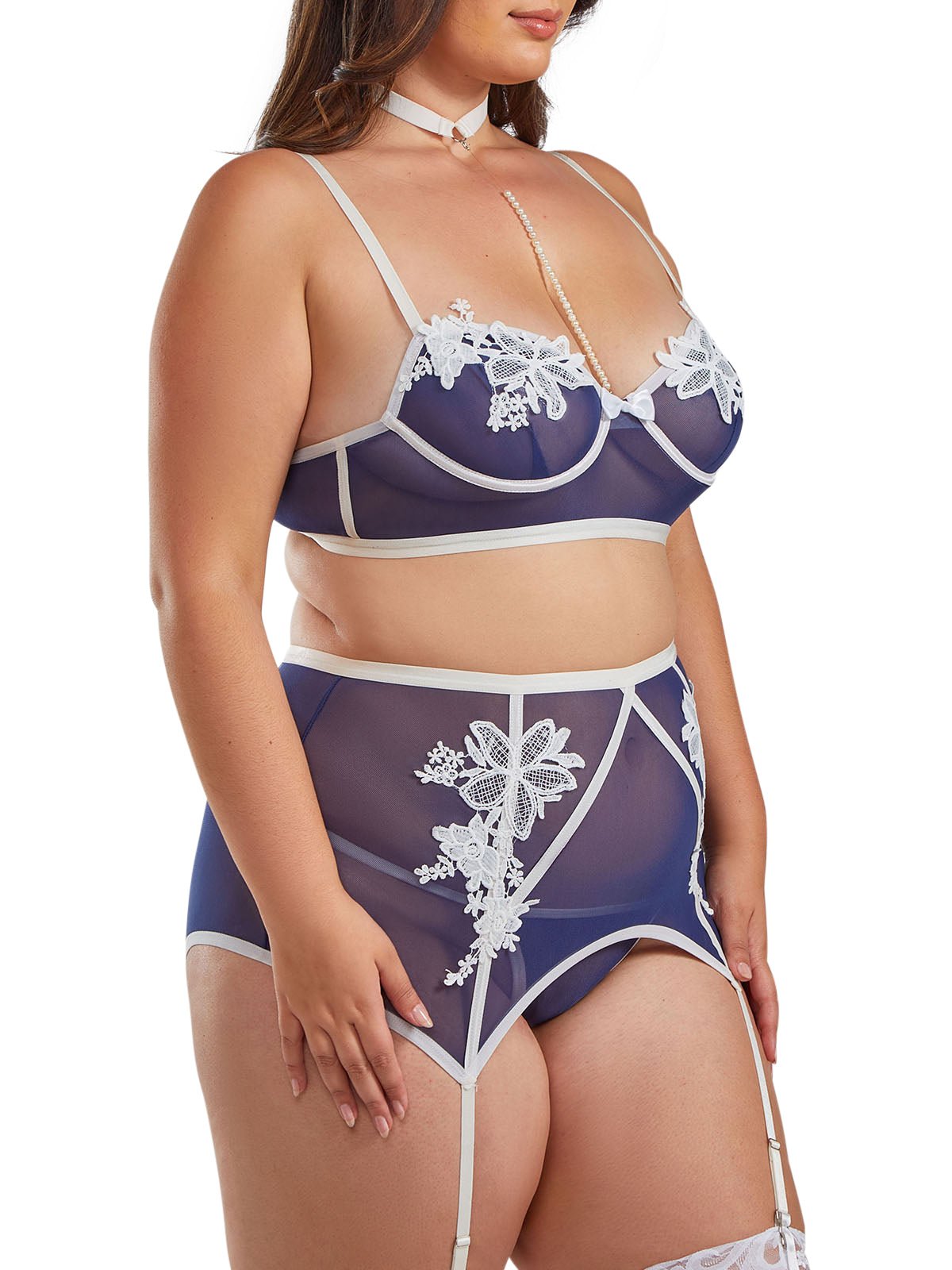 iCollection Bra and Panty Sets Alessandra Plus Size Bra Set