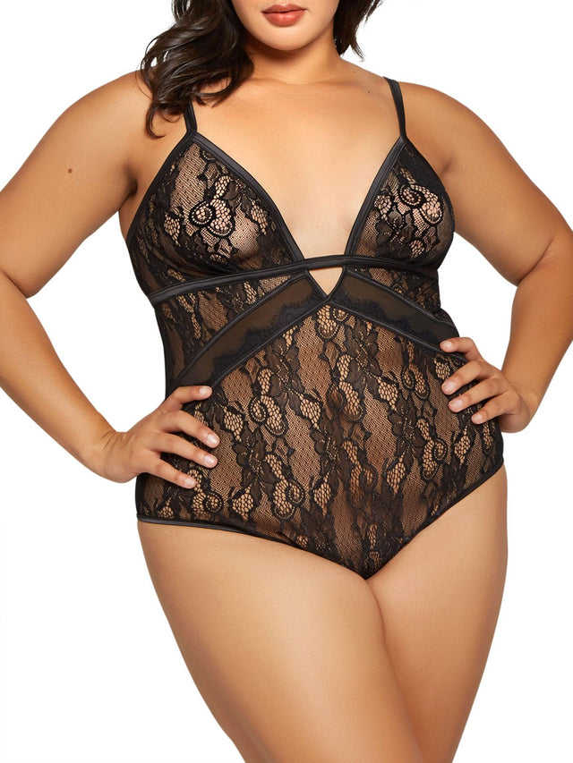 iCollection Camellia Plus Size Teddy