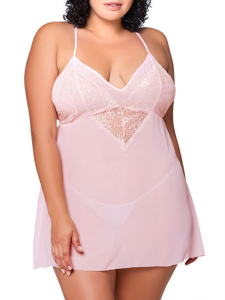 iCollection Cami Set Amelie Plus Size Chemise