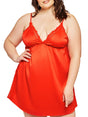 iCollection Chemise Women's Miaya Plus Size Chemise Loungewear