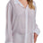 iCollection Chiffon Button Down Plus Size Sleep Shirt