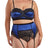 iCollection Garter Belt Bra Set Plus Size Plus Size Long Line Mesh Bra and Panty Set