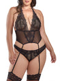 iCollection Garter Bustier Set Madison Plus Size Garter Bustier Set