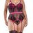 iCollection Garter Bustier Set Moonlit Nights Plus Size Garter Bustier Set