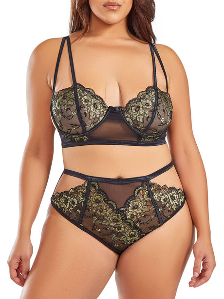 iCollection Karina Plus Size Bra Set