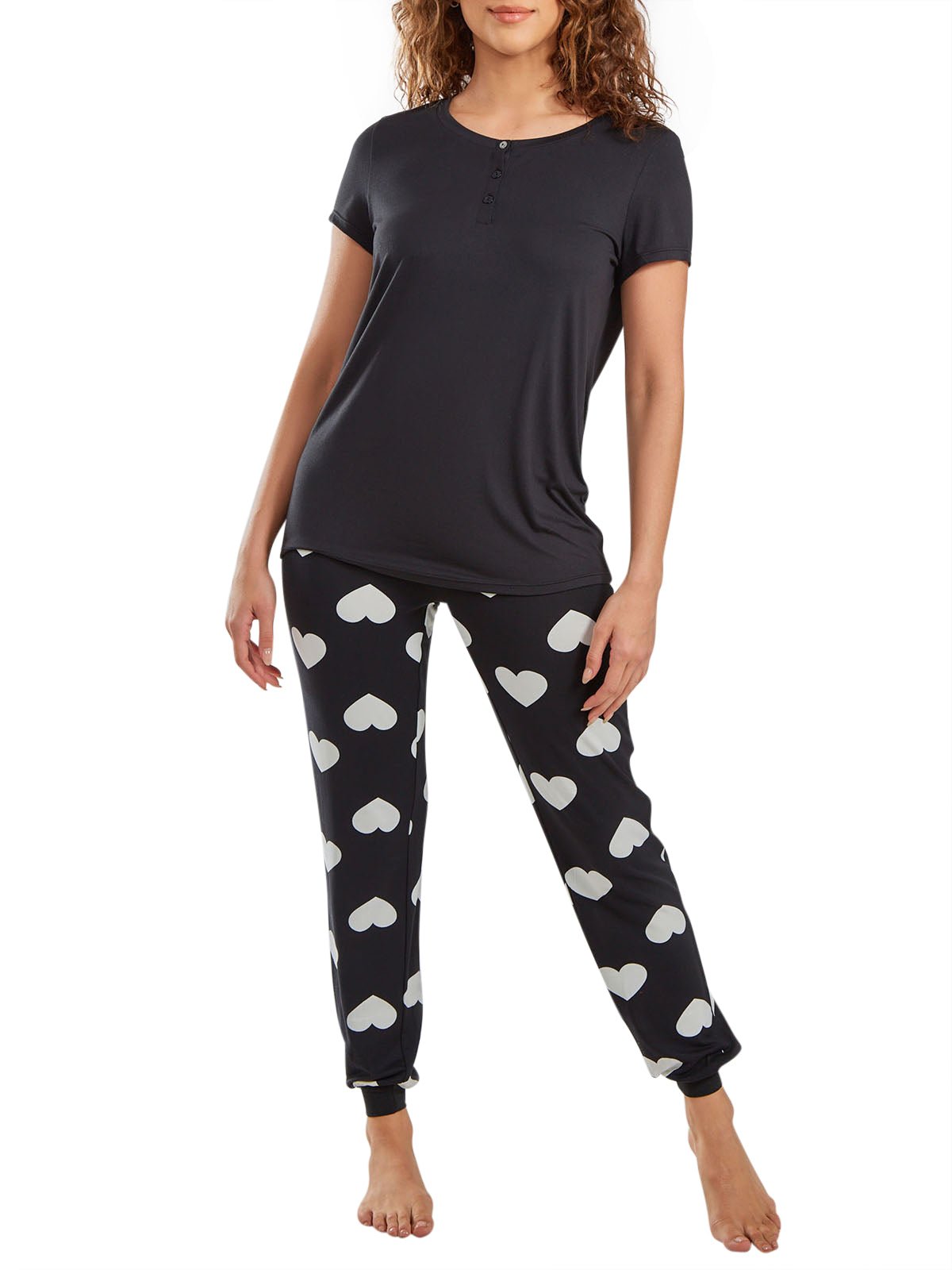 iCollection Pj Set Women's Delara PJ Set Loungewear