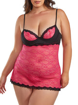 iCollection Plus Size Babydoll Annette Plus Size Chemise