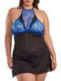 iCollection Plus Size Babydoll Oriana Plus Size Babydoll