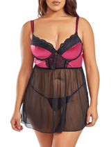 iCollection Plus Size Babydoll Tatiana Plus Size Babydoll