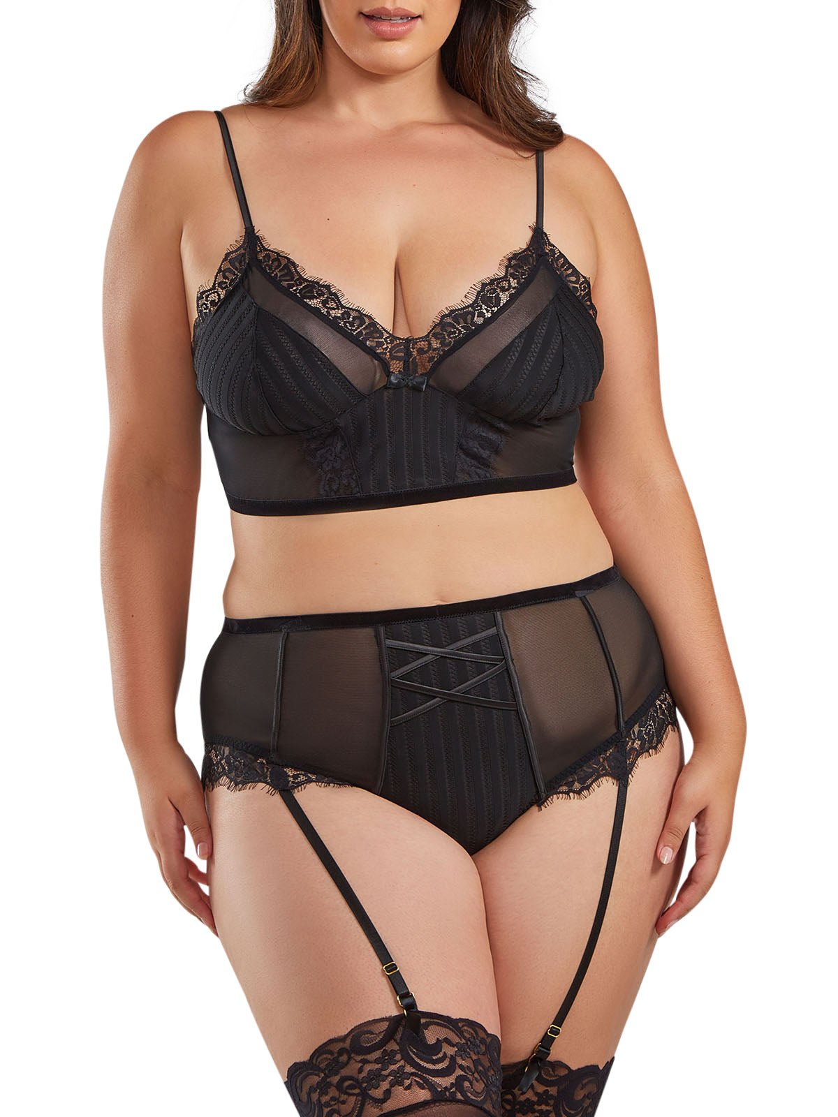 iCollection Plus Size Bra Set Selena Plus Size Bra Set