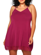 iCollection Plus Size Chemise Lingerie Josephine Plus Size Chemise