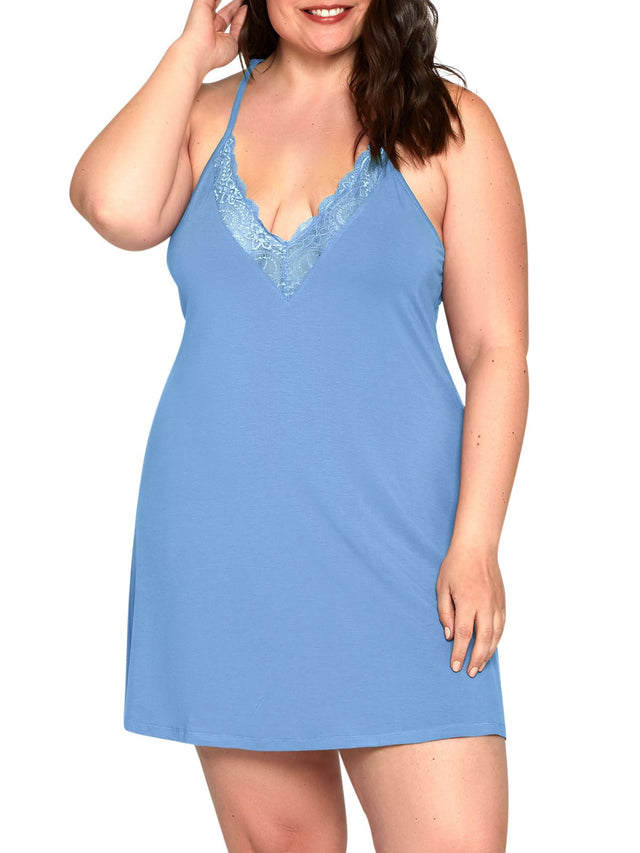 iCollection Plus Size Chemise Lingerie Olivia Plus Size Chemise