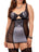 iCollection Plus Size Chemise Lingerie Plus Size Sexy Mesh Lurex Chemise Lingerie