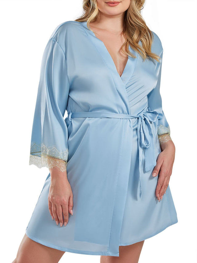 iCollection Plus Size Robes Alison Plus Size Robe