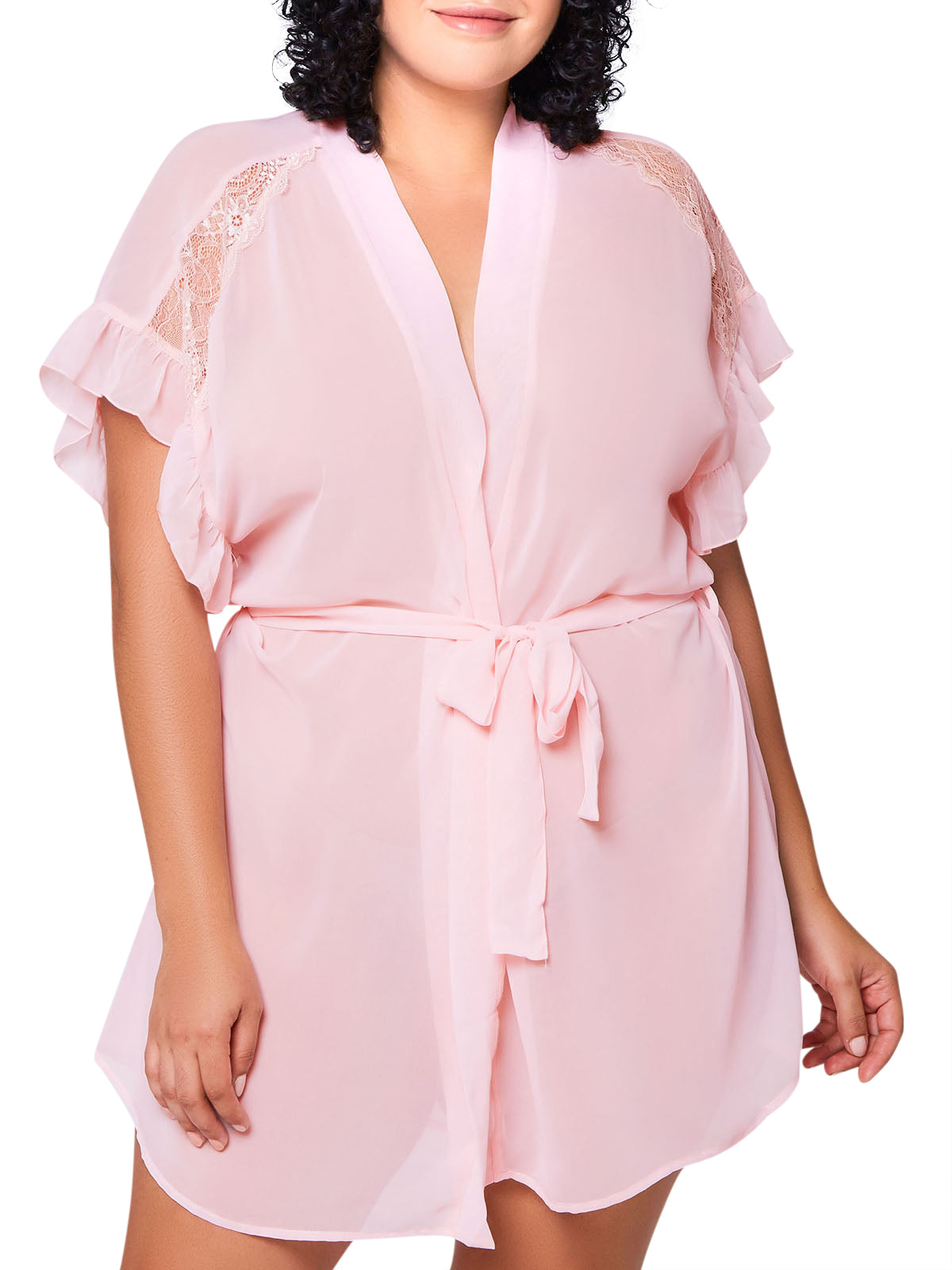 iCollection Plus Size Robes Amelie Plus Size Robe