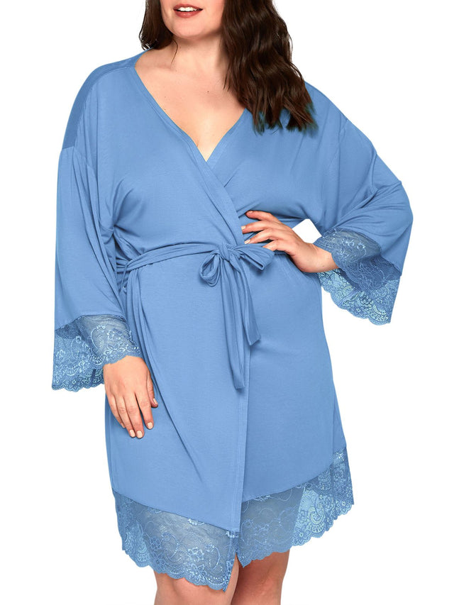 iCollection Plus Size Robes Olivia Plus Size Robe