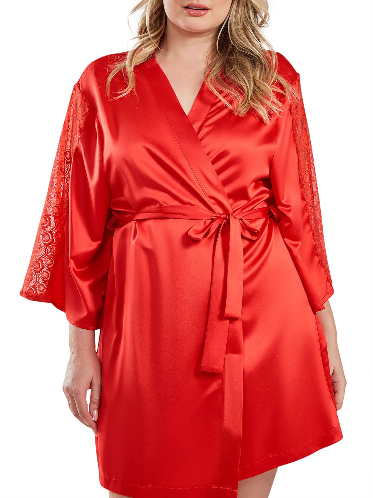 iCollection Plus Size Sleepwear Celina Plus Size Robe