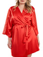 iCollection Plus Size Sleepwear Celina Plus Size Robe