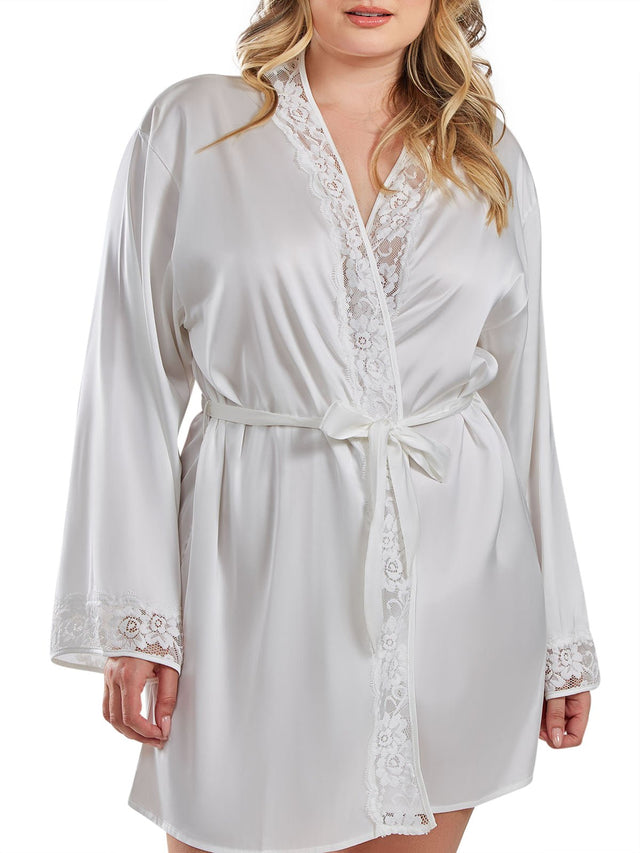 iCollection Plus Size Sleepwear Elissa Plus Size Robe