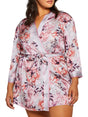 iCollection Plus Size Sleepwear Leanne Plus Size Robe