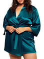 iCollection Plus Size Sleepwear Lila Plus Size Robe