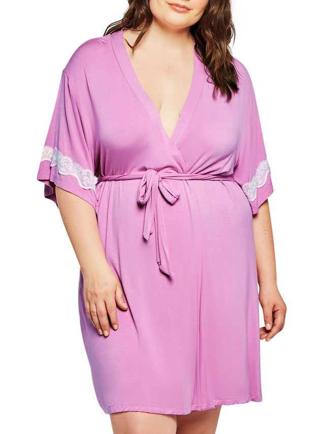 iCollection Plus Size Sleepwear Lorelei Plus Size Robe