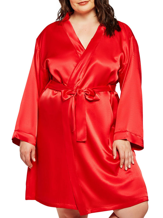 iCollection Plus Size Sleepwear Marina Plus Size Robe