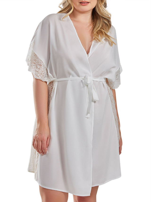 iCollection Plus Size Sleepwear Sherry Plus Size Robe