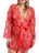 iCollection Plus Size Sleepwear Women's Plus Size Sheer Lace  Robe