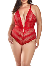 iCollection Plus Size Teddy Lingerie Hazel Plus Size Teddy