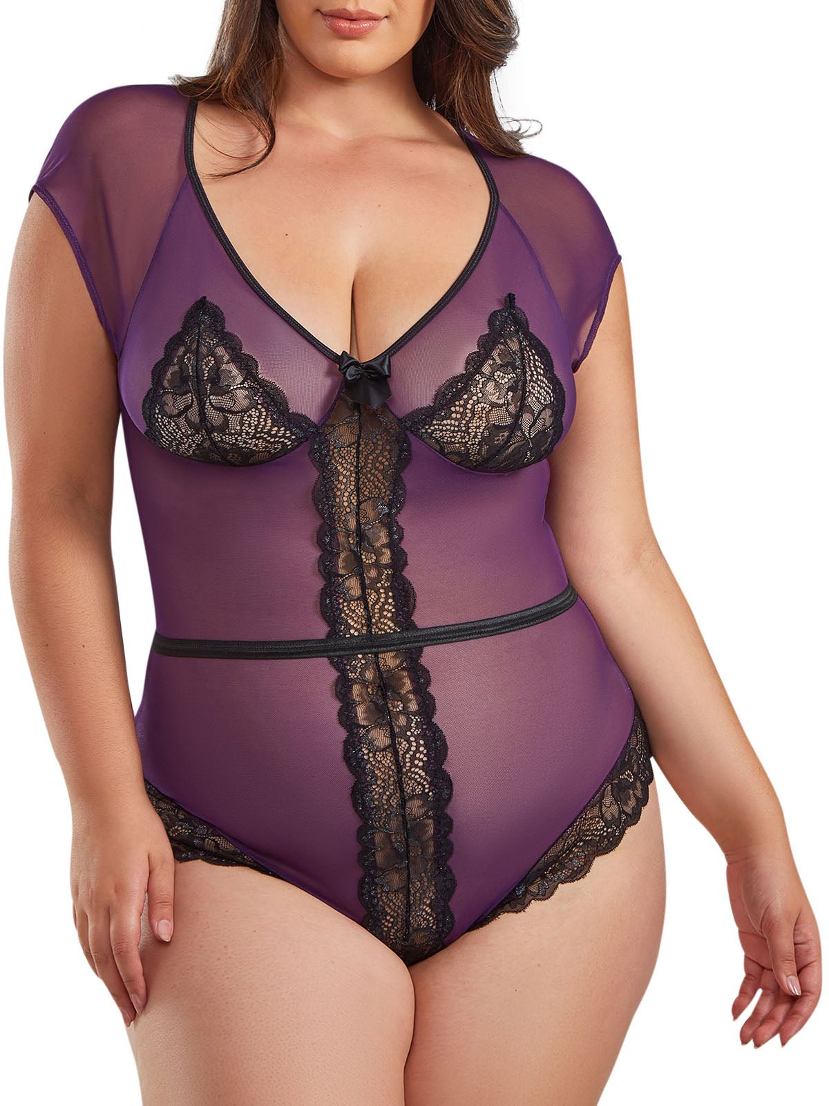 iCollection Plus Size Teddy Lingerie Parisa Plus Size Teddy