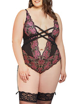 iCollection Plus Size Teddy Lingerie Shirina Plus Size Teddy