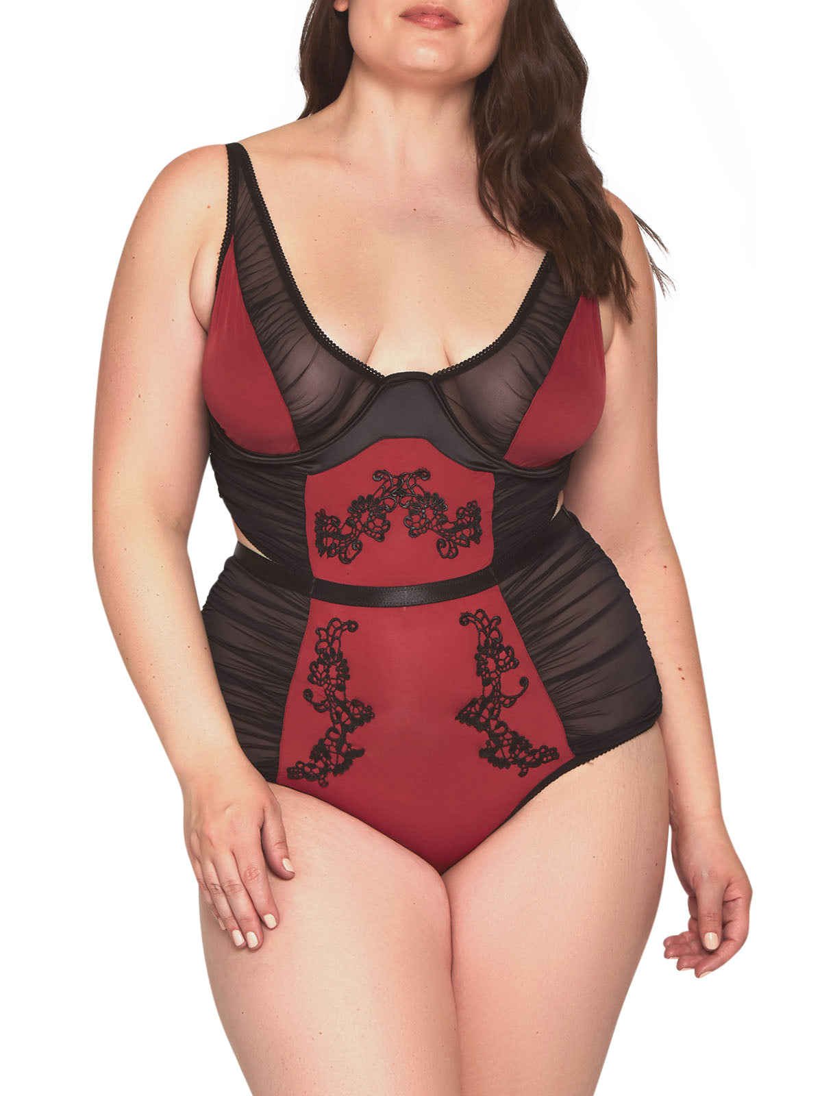 iCollection Plus Size Teddy Notte Plus Size Teddy