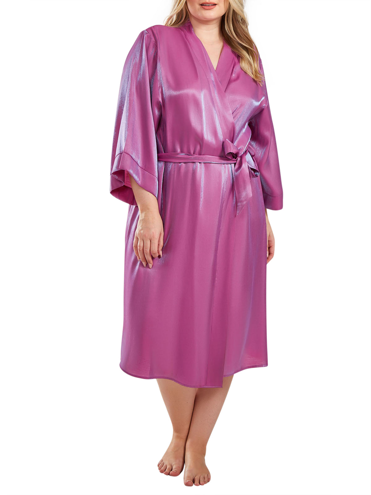 iCollection Robe Women's Janet Plus Size Robe Loungewear