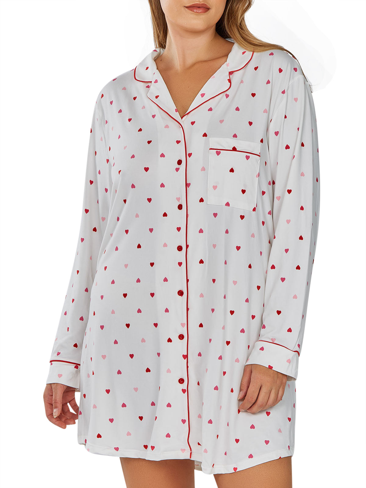 iCollection Sleep Shirt Anjela Plus Size Sleep Shirt