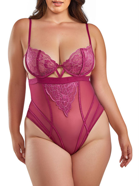 iCollection Teddy Quinn Plus Size Teddy